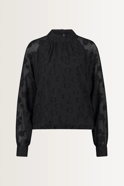 Blouse met stippenstructuur