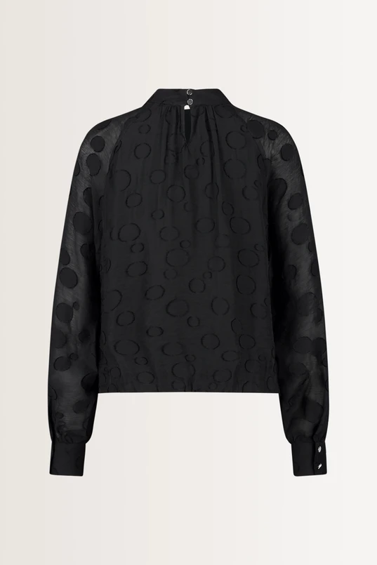 Blouse met stippenstructuur