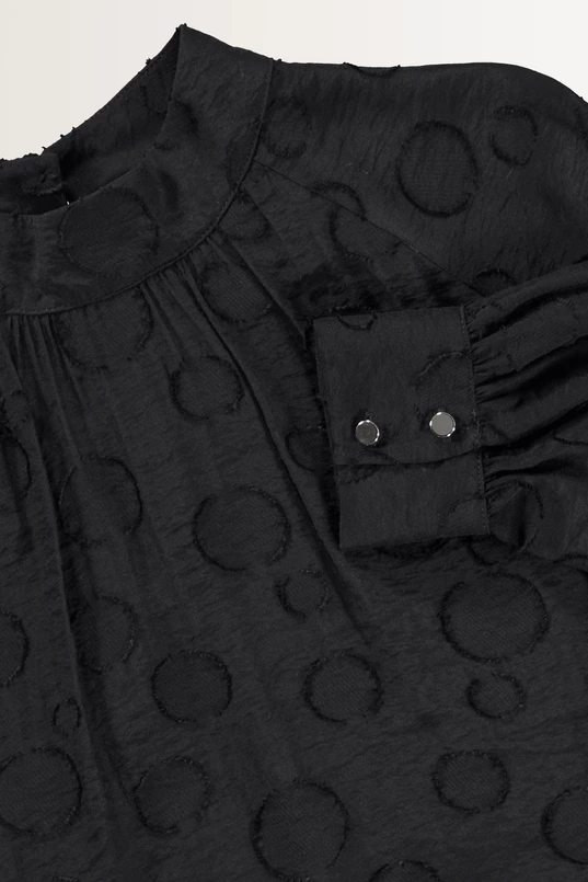 Blouse met stippenstructuur