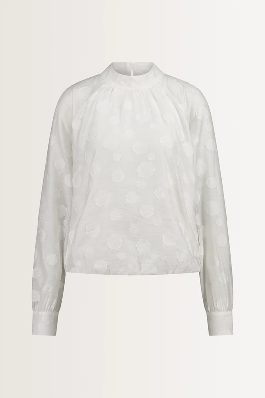 Blouse met stippenstructuur