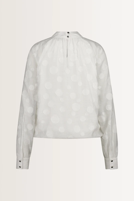 Blouse met stippenstructuur