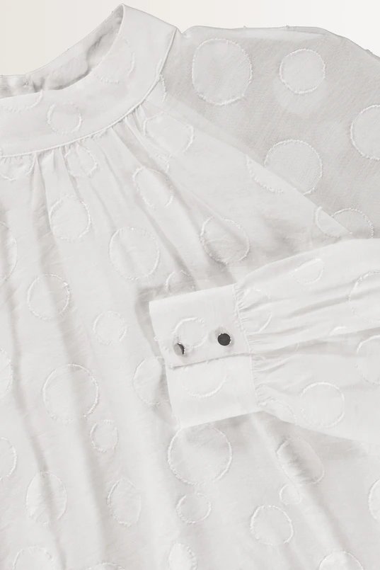 Blouse met stippenstructuur