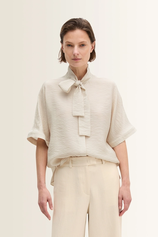Blouse met strikdetail Marc O’Polo