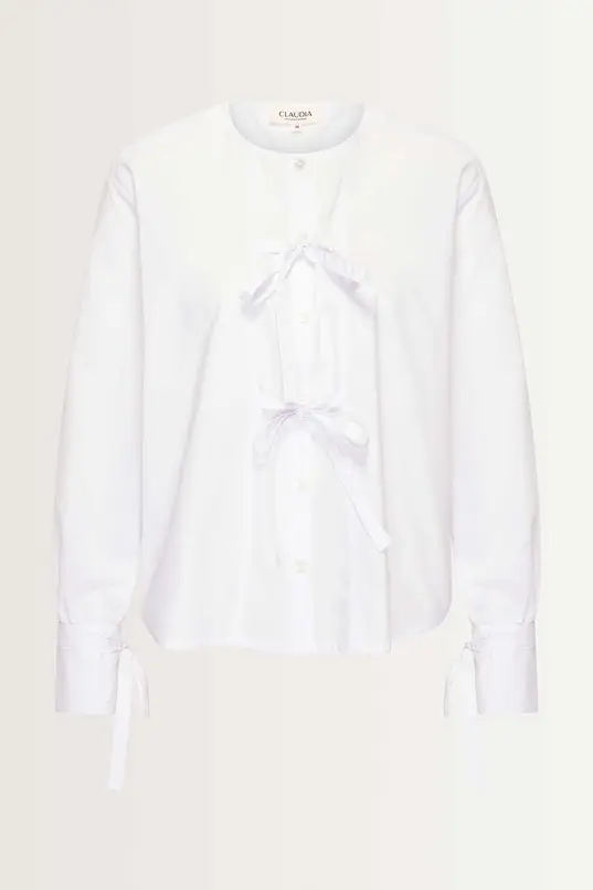 Blouse met strikdetails