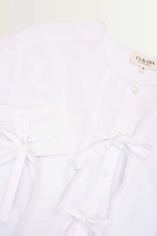 Blouse met strikdetails