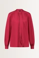 Blouse met strikhals