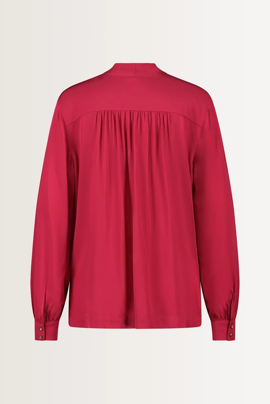 Blouse met strikhals