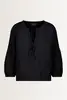 Blouse met striksluiting Monari