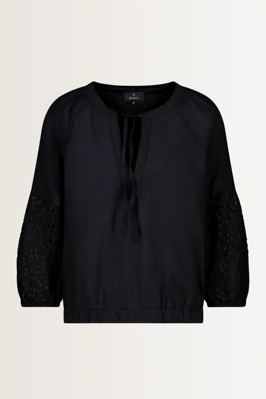 Blouse met striksluiting Monari