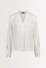 Blouse met subtiele v-hals