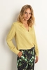Blouse met subtiele v-hals