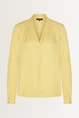 Blouse met subtiele v-hals