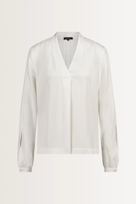 Blouse met subtiele v-hals