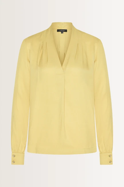 Blouse met subtiele v-hals