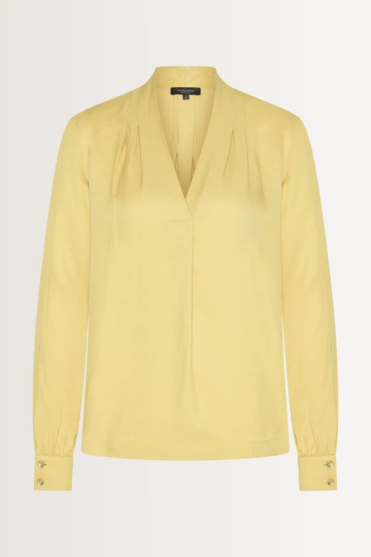 Blouse met subtiele v-hals