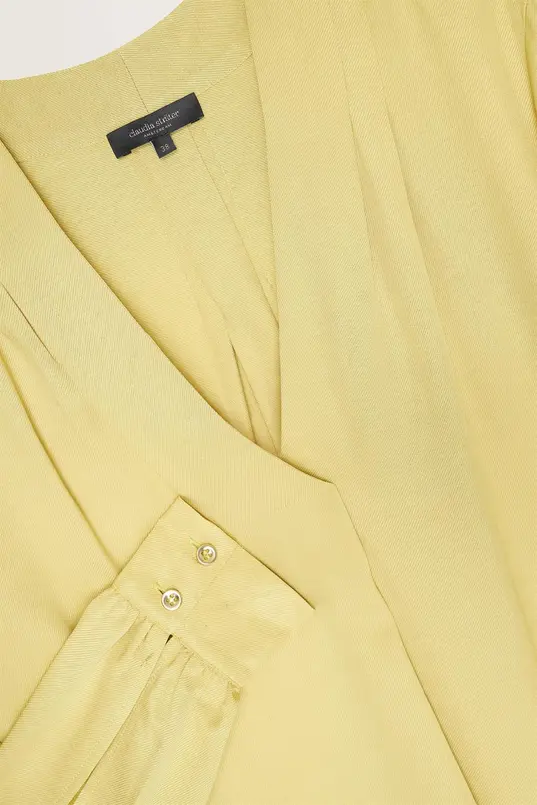 Blouse met subtiele v-hals
