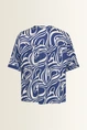 Blouse met swirlprint