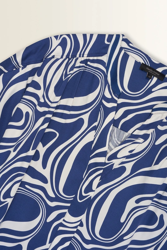 Blouse met swirlprint