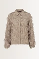 Blouse met veertjes