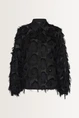 Blouse met veertjes