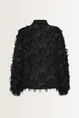 Blouse met veertjes