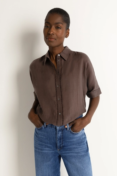 Blouse met vleermuismouw