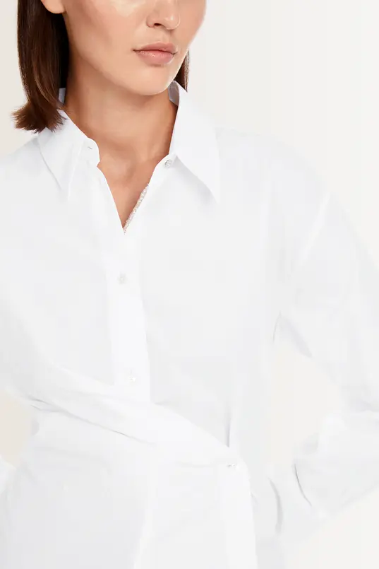 Blouse met wikkel-look Marc Cain