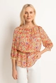 Blouse multicolour print