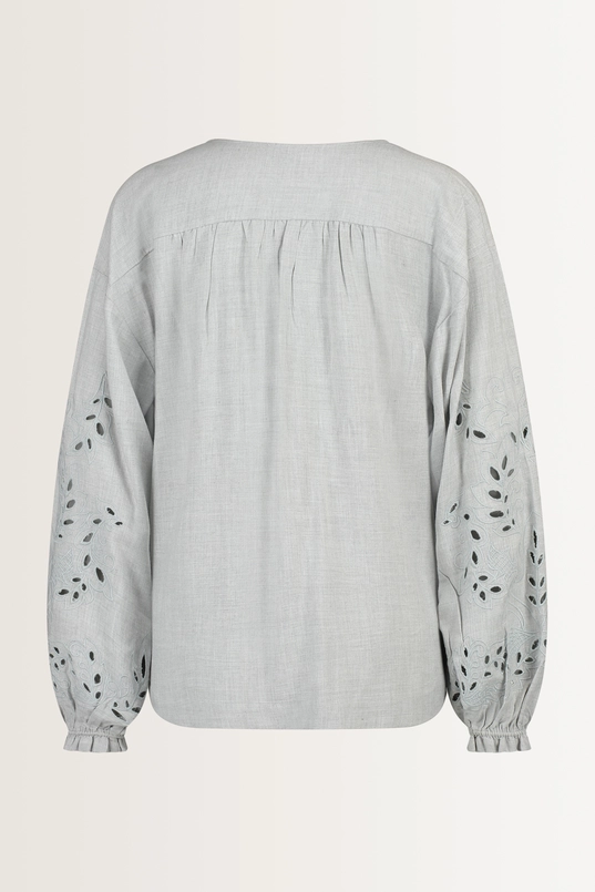 Blouse ton-sur-ton borduurwerk