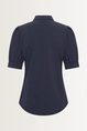 Blouse travelstof pofmouwen
