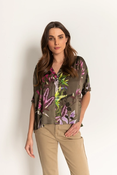 Blouse tropische print