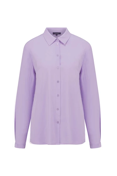 Blouse van crêpe zijde