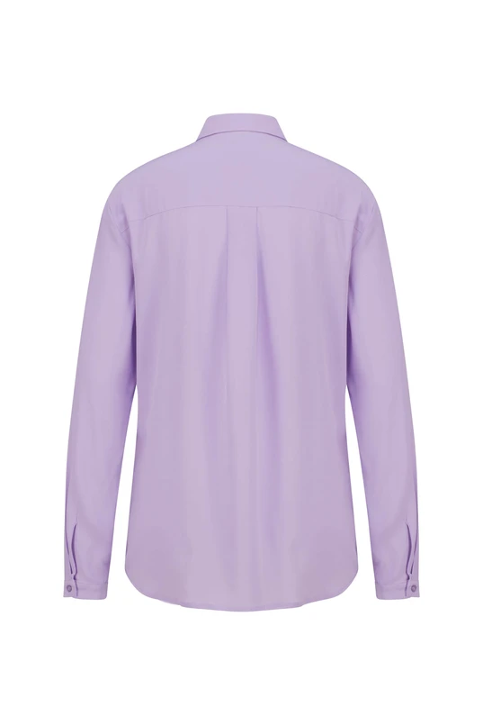 Blouse van crêpe zijde