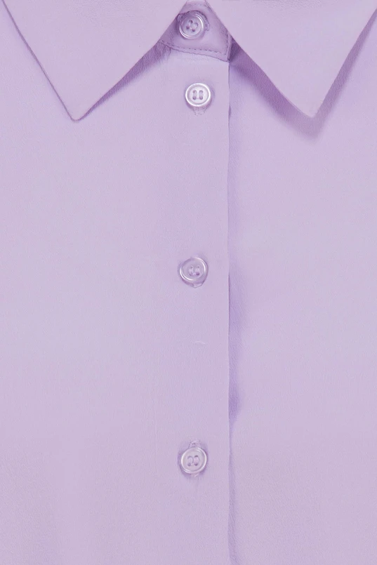 Blouse van crêpe zijde