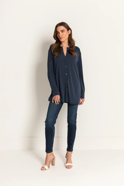 Blouse van crêpejersey