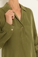 Blouse van glanzend lyocell
