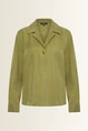 Blouse van glanzend lyocell