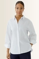 Blouse van katoenmix met A-lijn OUI