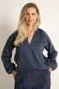 Blouse van seersucker jacquard
