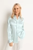 Blouse van stretch satijn