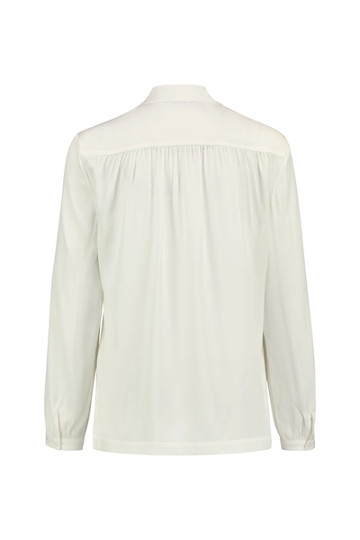Blouse van stretch zijde