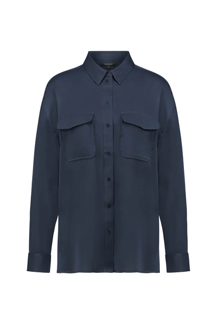 Blouse van stretch zijde