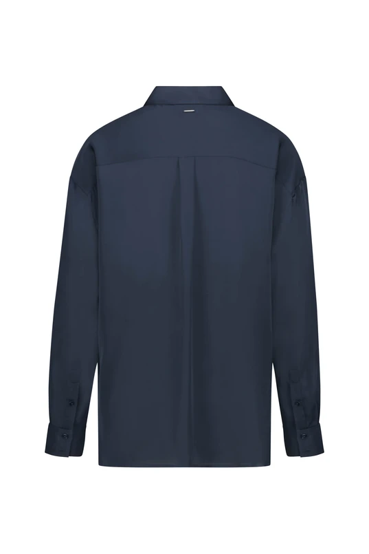 Blouse van stretch zijde