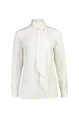 Blouse van stretchzijde
