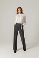 Blouse van stretchzijde