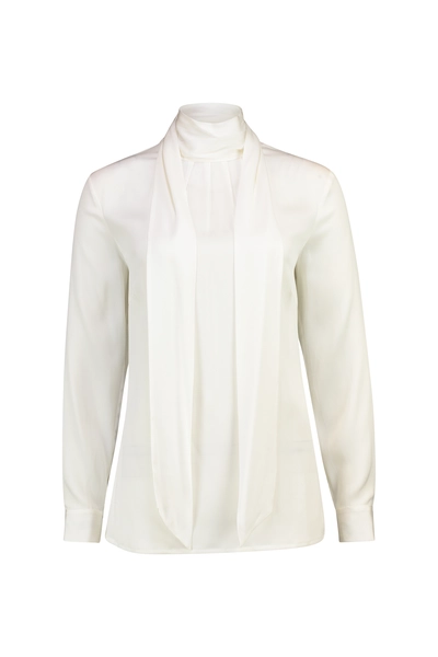 Blouse van stretchzijde