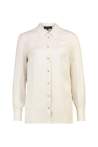Blouse van stretchzijde