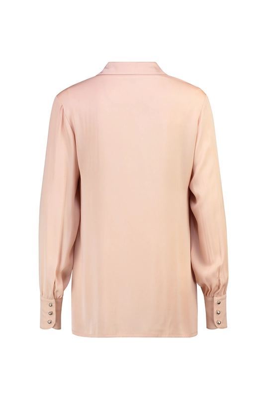 Blouse van stretchzijde