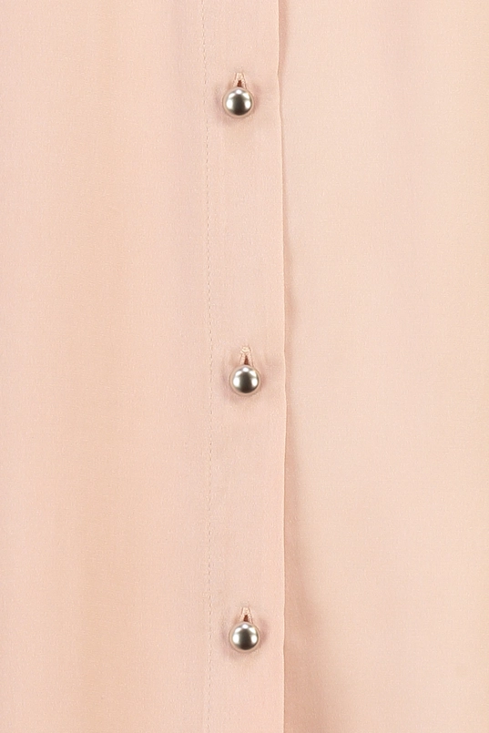 Blouse van stretchzijde