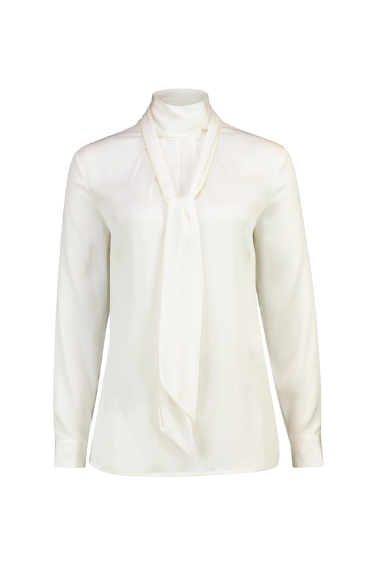 Blouse van stretchzijde
